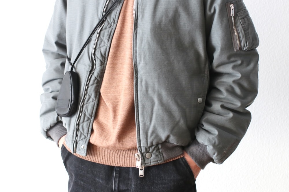 ��WINDSTOPPER��nonnative(�Υ�ͥ��ƥ���) "TROOPER PUFF BLOUSON COTTON BACKSATIN PIGMENT DYE WITH WINDSTOPPER"