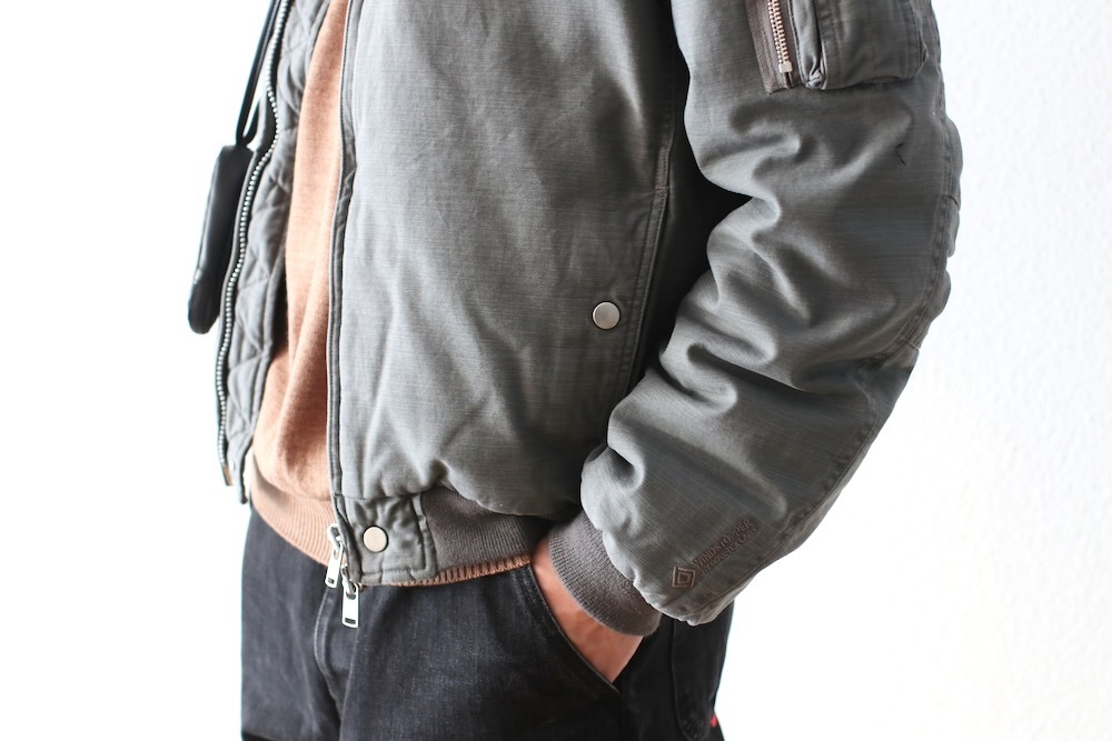 ��WINDSTOPPER��nonnative(�Υ�ͥ��ƥ���) "TROOPER PUFF BLOUSON COTTON BACKSATIN PIGMENT DYE WITH WINDSTOPPER"