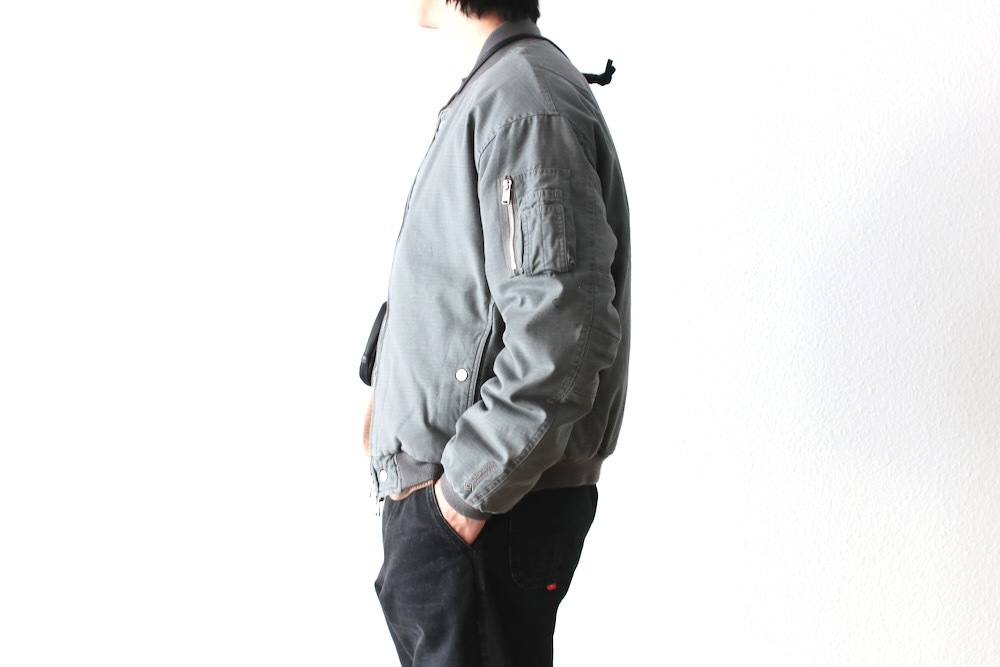 ��WINDSTOPPER��nonnative(�Υ�ͥ��ƥ���) "TROOPER PUFF BLOUSON COTTON BACKSATIN PIGMENT DYE WITH WINDSTOPPER"