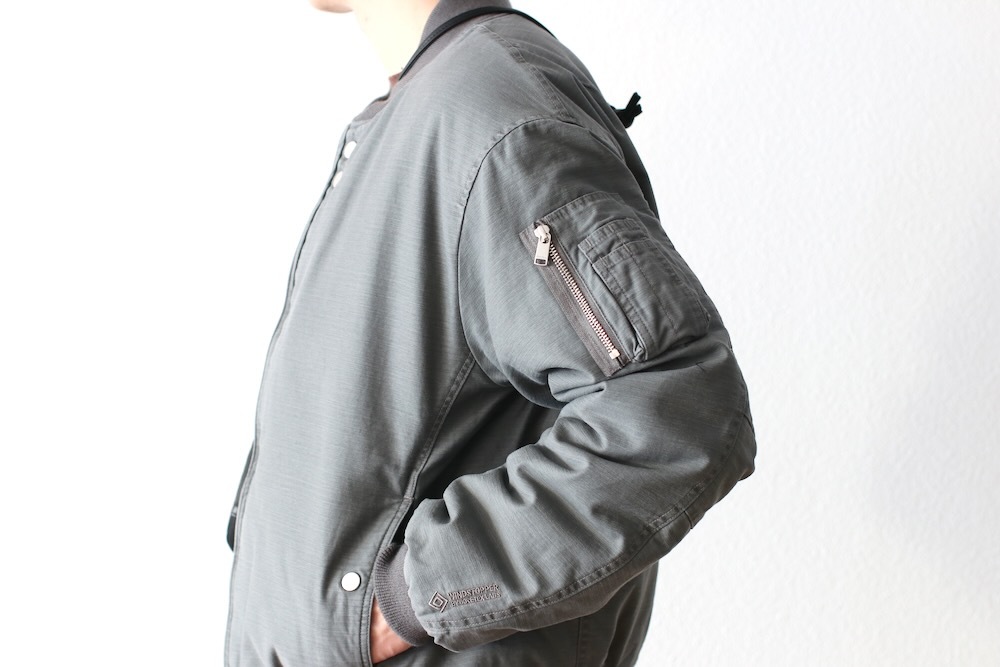 ��WINDSTOPPER��nonnative(�Υ�ͥ��ƥ���) "TROOPER PUFF BLOUSON COTTON BACKSATIN PIGMENT DYE WITH WINDSTOPPER"