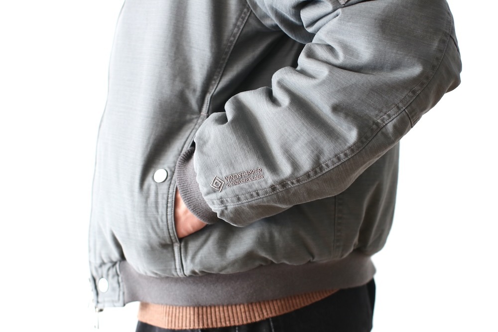 ��WINDSTOPPER��nonnative(�Υ�ͥ��ƥ���) "TROOPER PUFF BLOUSON COTTON BACKSATIN PIGMENT DYE WITH WINDSTOPPER"