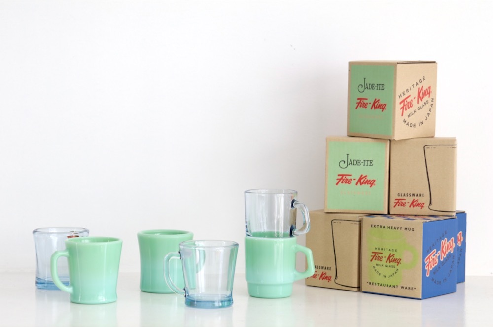 Fire King (�ե����䡼 ����) "D Handle Mug - Sapphire blue -"