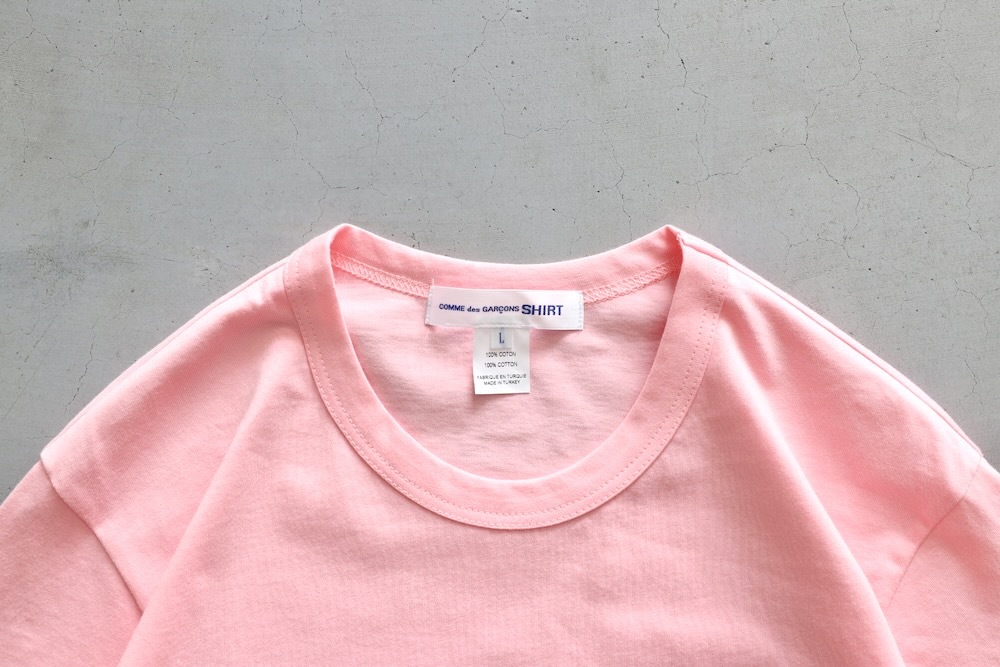 コムデギャルソン ガール 長袖ピンクカモフラージュTシャツ 綿100% サイズL トップス