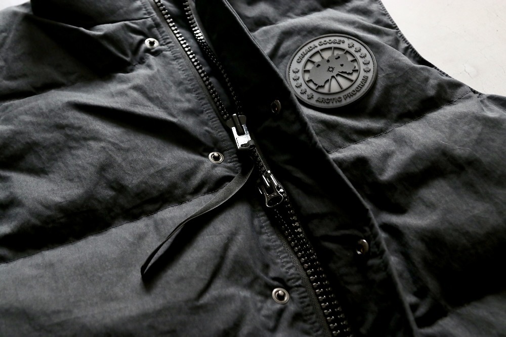 CANADA GOOSE (���ʥ�������) ��Garson Vest Crinkle Cotton��-BLACK DISC-��