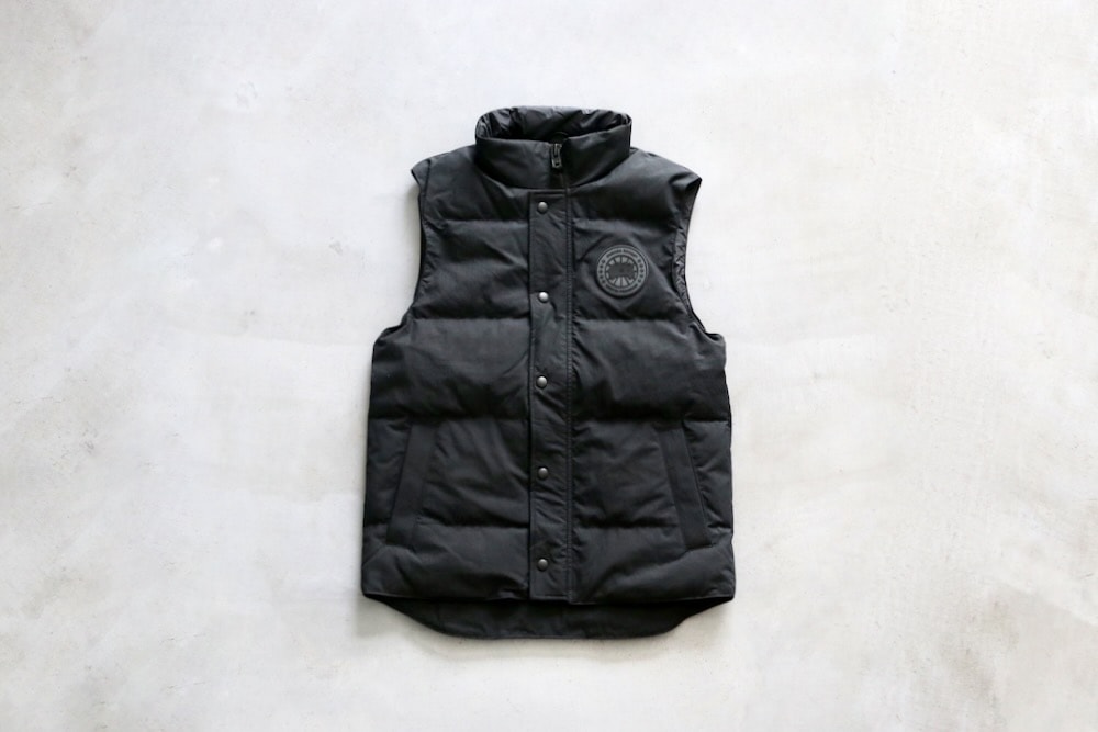 CANADA GOOSE (ʥ) Garson Vest Crinkle Cotton-BLACK DISC-