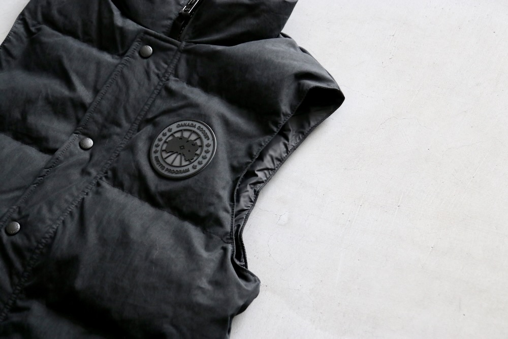 CANADA GOOSE (���ʥ�������) ��Garson Vest Crinkle Cotton��-BLACK DISC-��
