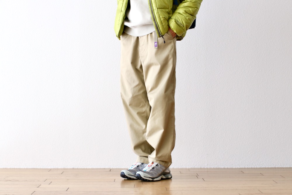 THE NORTH FACE PURPLE LABEL (�� �Ρ��� �ե����� �ѡ��ץ� �졼�٥�) "COOLMAX Chino Wide Tapered Pants"