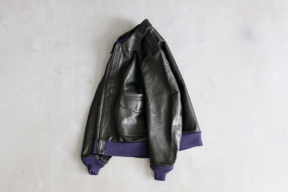 ジャケット・アウター Needles A-2 Jacket Cowhide Lthr M Needles(ニードルズ) 