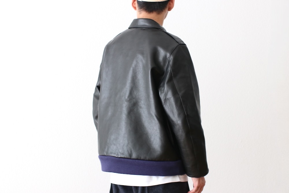 ジャケット・アウター Needles A-2 Jacket Cowhide Lthr M Needles(ニードルズ) 