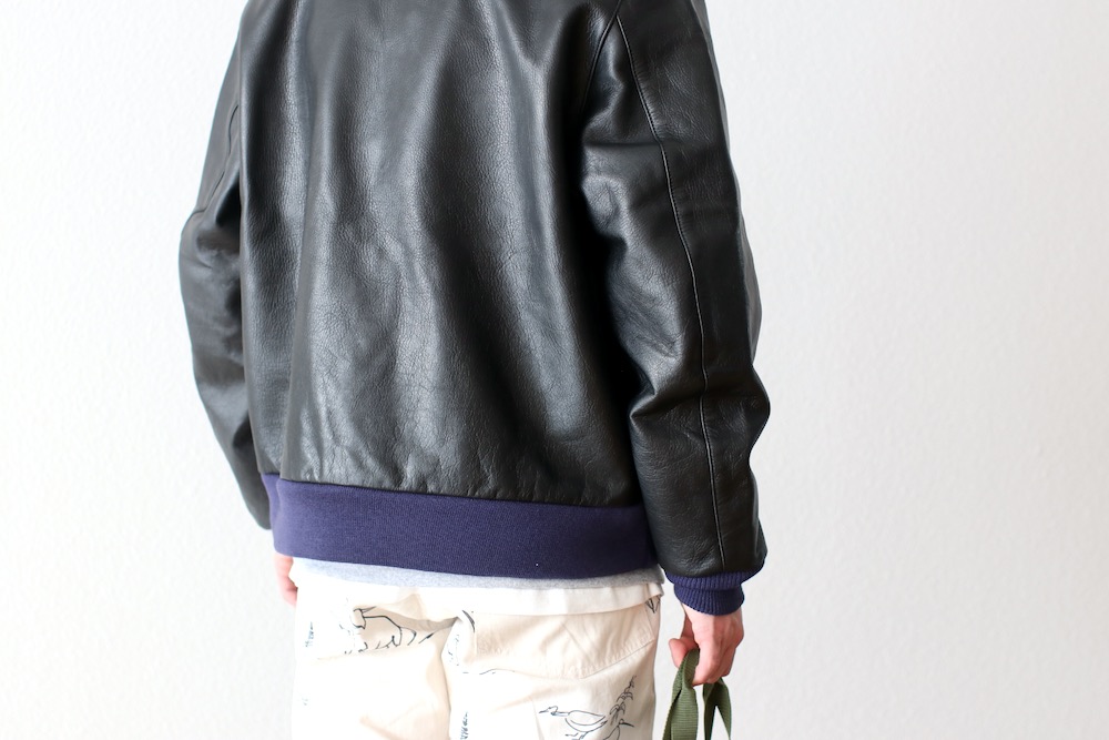 Needles(ˡɥ륺) "A-2 JACKET - COWHIDE LTHR."