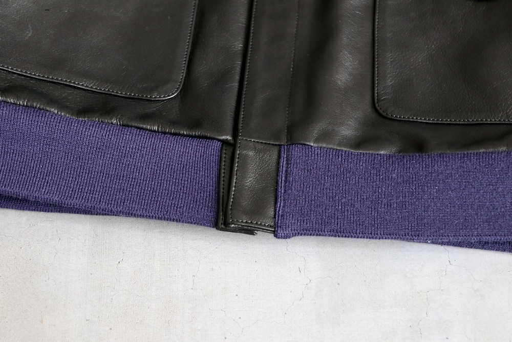 Needles(ˡɥ륺) "A-2 JACKET - COWHIDE LTHR."