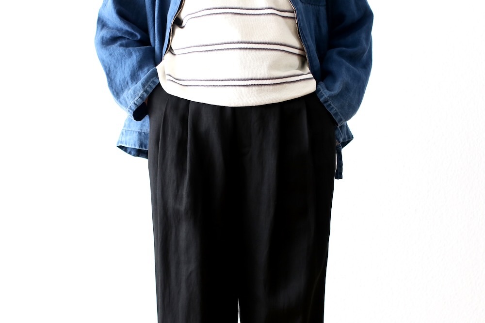 ssstein(奿) "VIS/LI TWILL WIDE EASY TROUSERS"