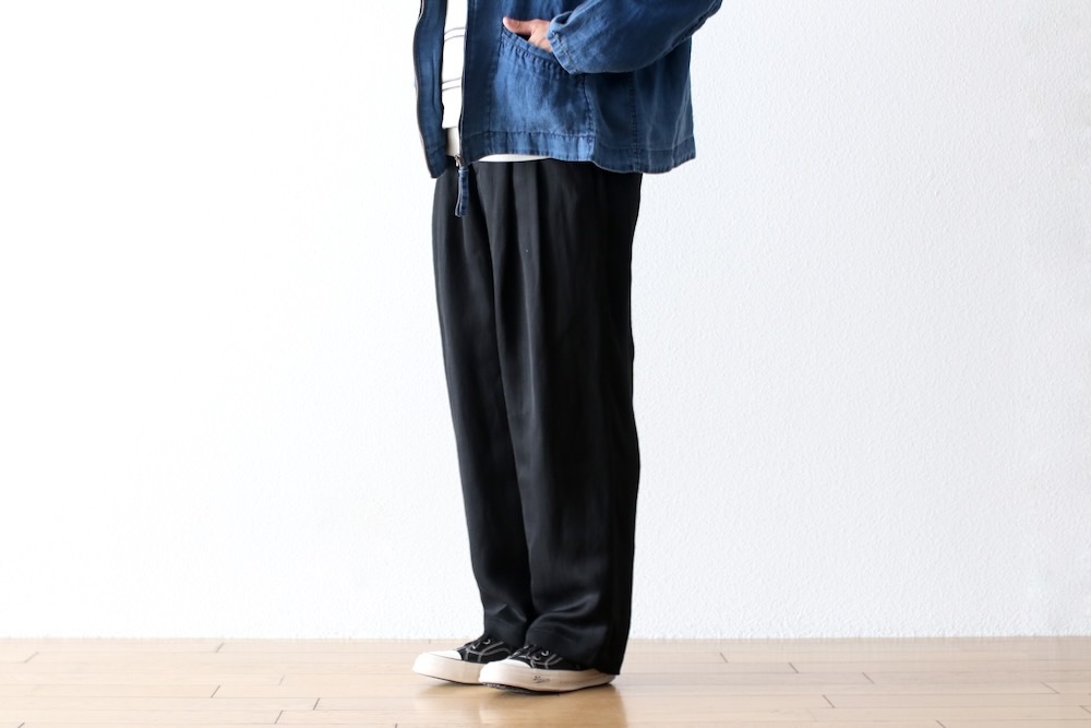 ssstein(奿) "VIS/LI TWILL WIDE EASY TROUSERS"