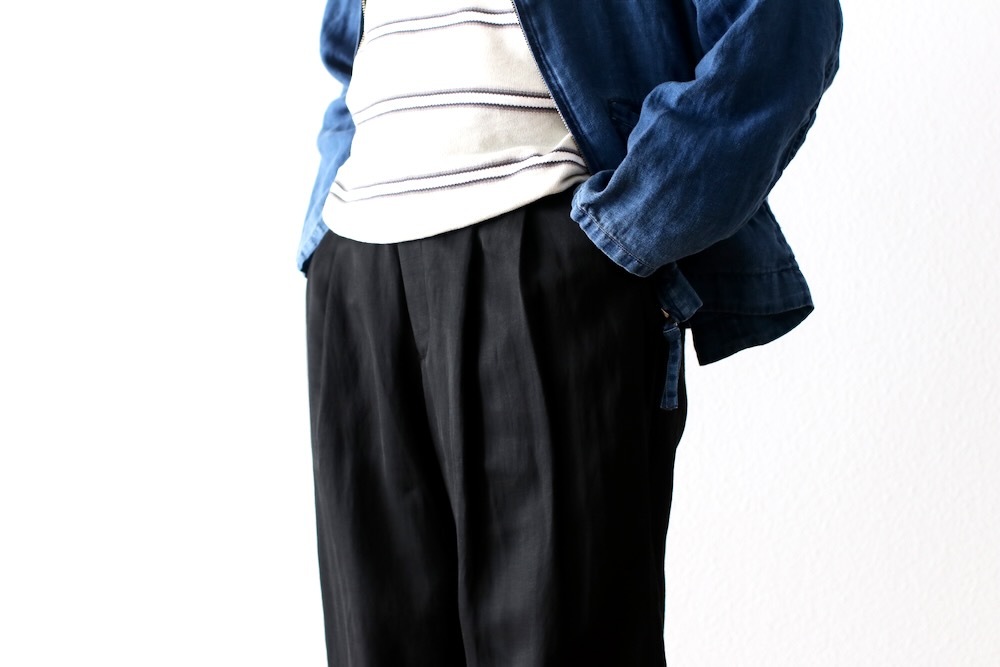 ssstein(奿) "VIS/LI TWILL WIDE EASY TROUSERS"