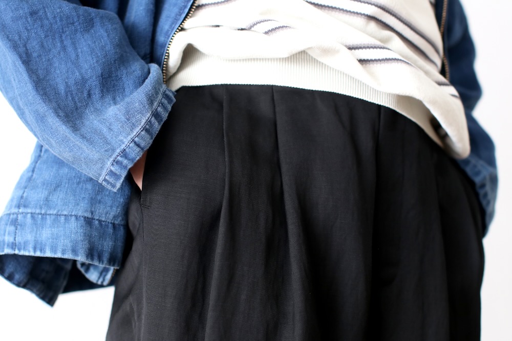 ssstein(奿) "VIS/LI TWILL WIDE EASY TROUSERS"