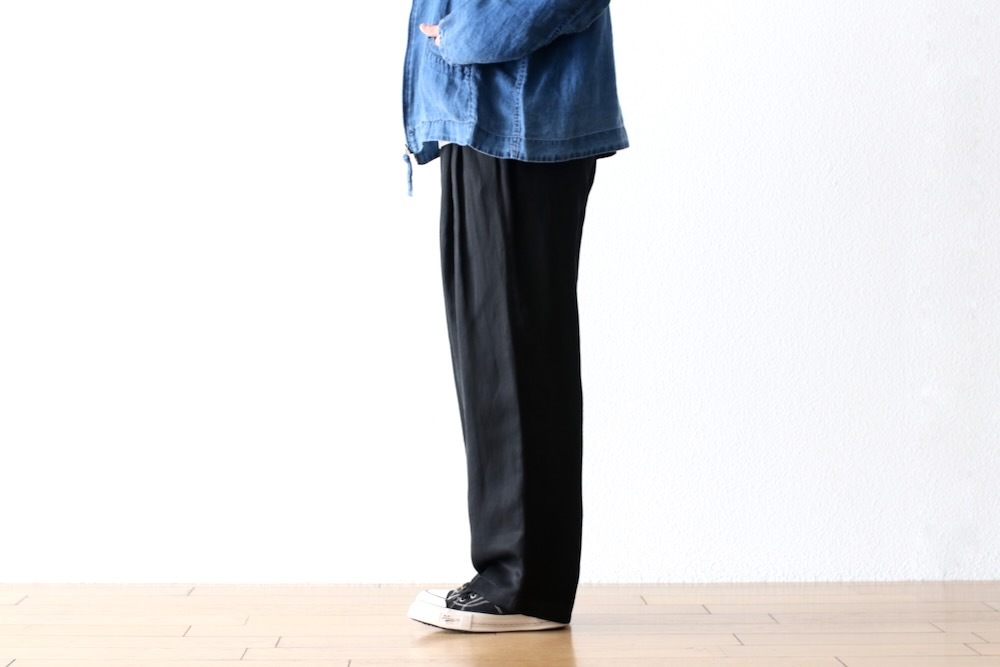 ssstein(奿) "VIS/LI TWILL WIDE EASY TROUSERS"
