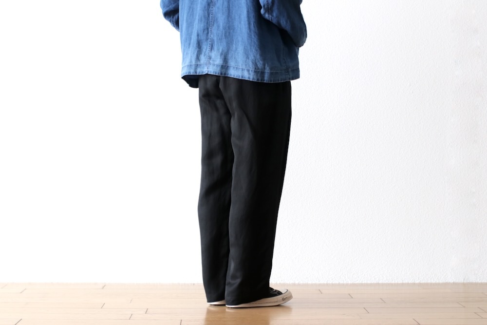 ssstein(奿) "VIS/LI TWILL WIDE EASY TROUSERS"