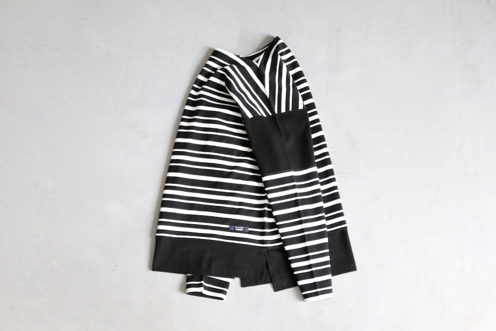 コムデギャルソンオム 綿度詰天竺ボーダー×綿天竺 カットソー メンズ S COMME des GARCONS HOMME(コム デ ギャルソン・オム) 