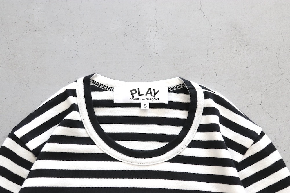 ��WOMEN'S��PLAY COMME des GARCONS(�ץ쥤 ���� �� ����륽��) "L/S TEE BLACK BORDER"