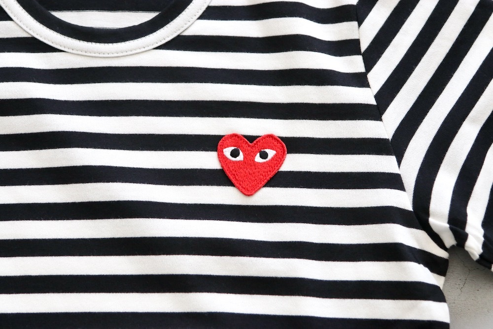 ��WOMEN'S��PLAY COMME des GARCONS(�ץ쥤 ���� �� ����륽��) "L/S TEE BLACK BORDER"