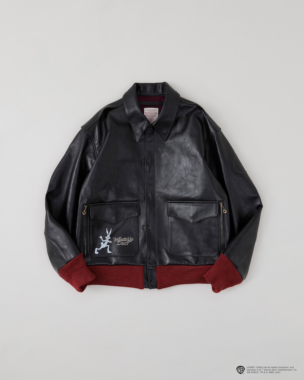 NICENESS 19AW SONNY シルクサテン ボンバージャケット NICENESS] 19AW シルクサテン ボンバージャケット M - メルカリ