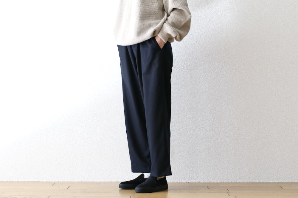 WOMEN'STOUJOURSʥȥ塼ˡEasy Trousers - SUPER 120's WORSTED WOOL FLANNEL CLOTH