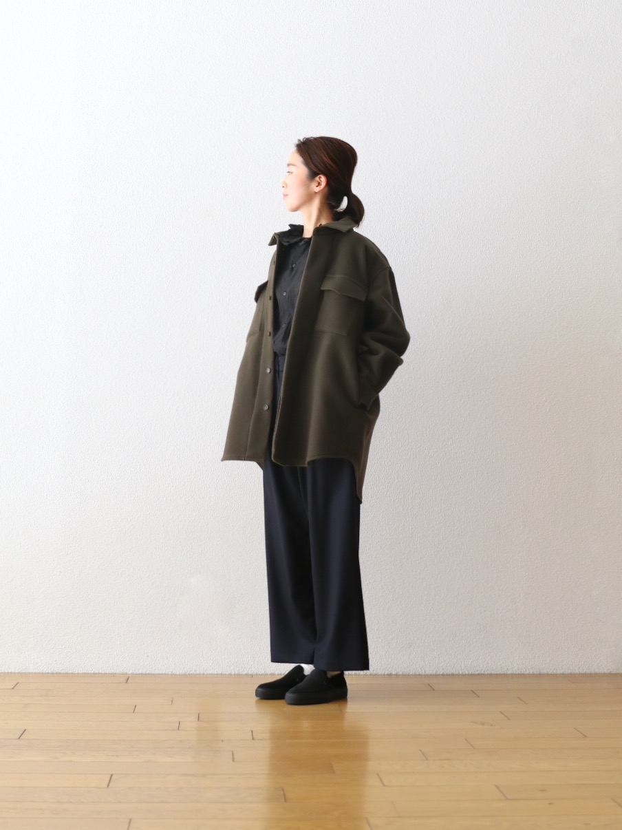 WOMEN'STOUJOURSʥȥ塼ˡEasy Trousers - SUPER 120's WORSTED WOOL FLANNEL CLOTH