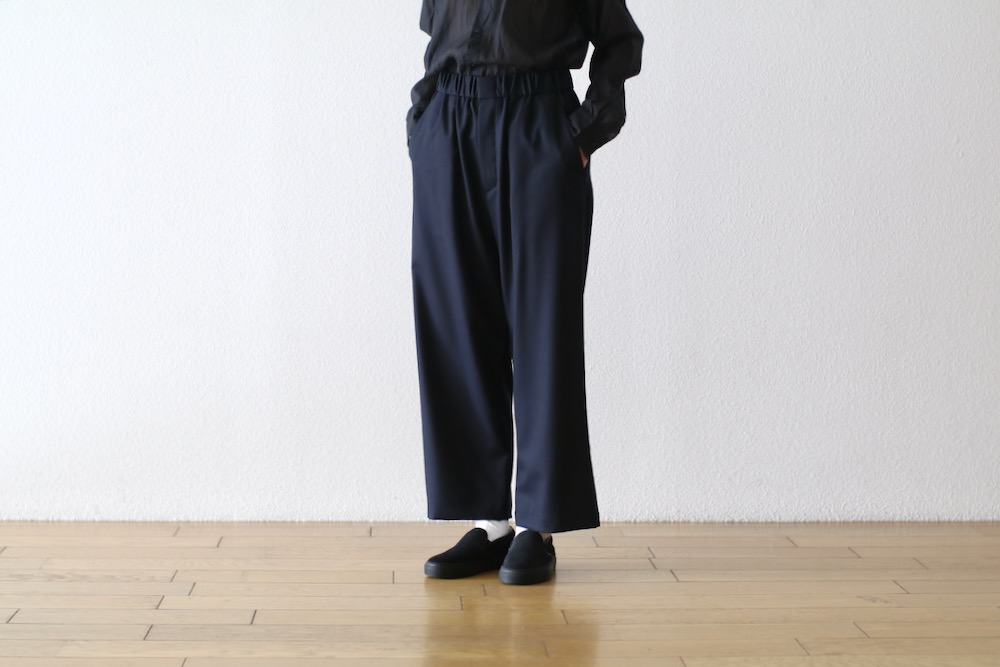 WOMEN'STOUJOURSʥȥ塼ˡEasy Trousers - SUPER 120's WORSTED WOOL FLANNEL CLOTH