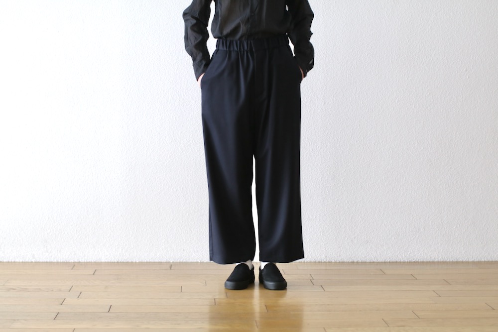 WOMEN'S】TOUJOURS（トゥジュー）“Easy Trousers - SUPER 120's