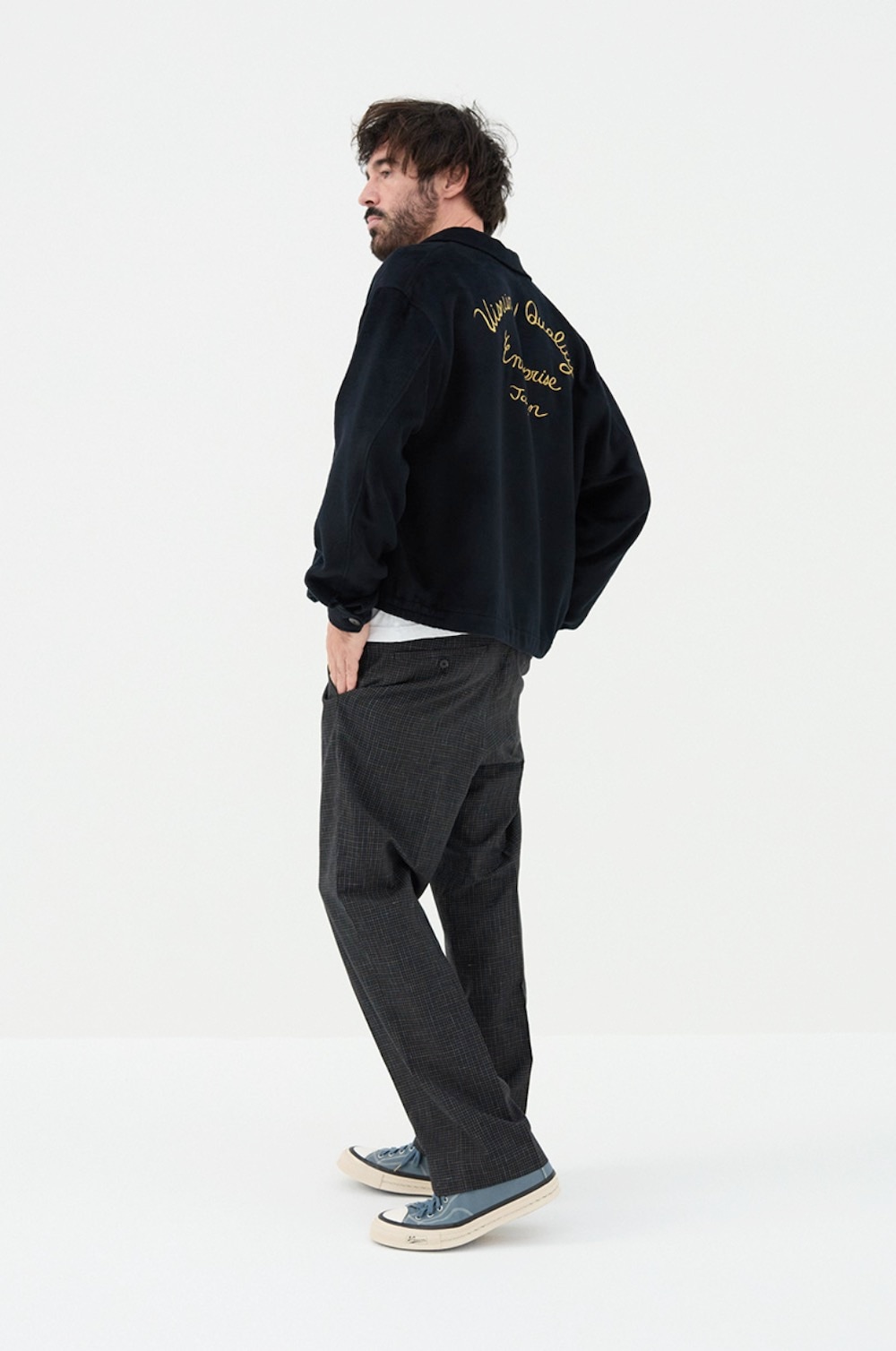 ジャケット・アウター visvim 25fw norad blouson silk xxl black Norad embroidered silk blouson in black - Visvim | Mytheresa