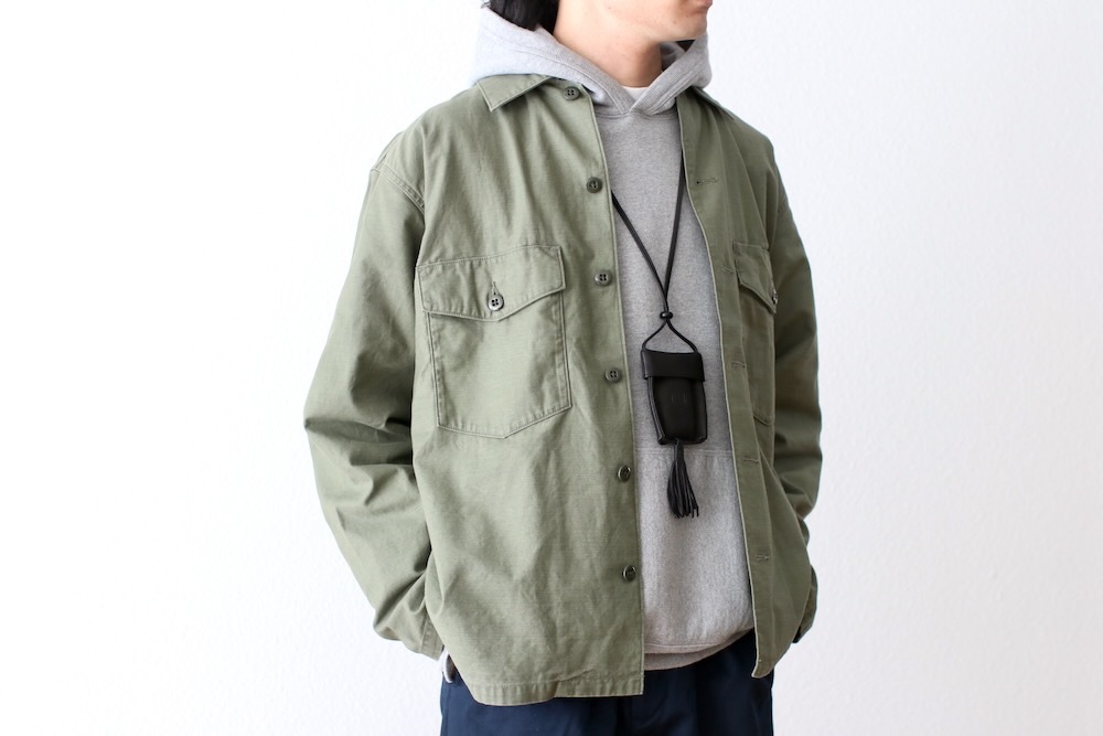 [10% > 15%OFF] Needles(�ˡ��ɥ륺) "L/S Fatigue Shirt - Back Sateen"