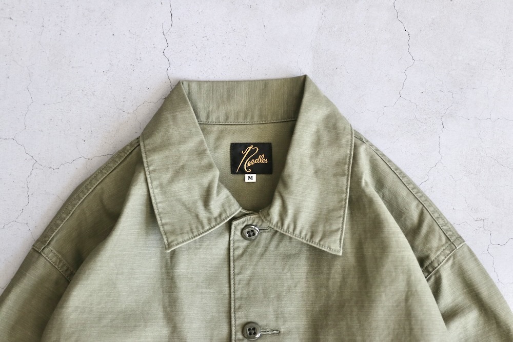 [10% > 15%OFF] Needles(�ˡ��ɥ륺) "L/S Fatigue Shirt - Back Sateen"