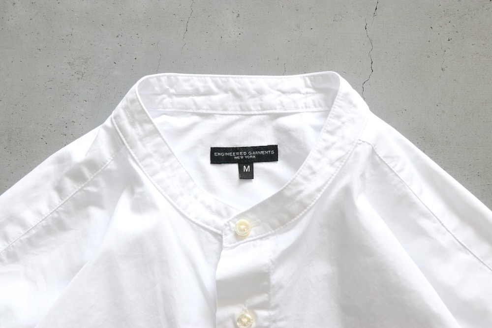 ENGINEERED GARMENTS バンドカラーシャツ デニム ロング M