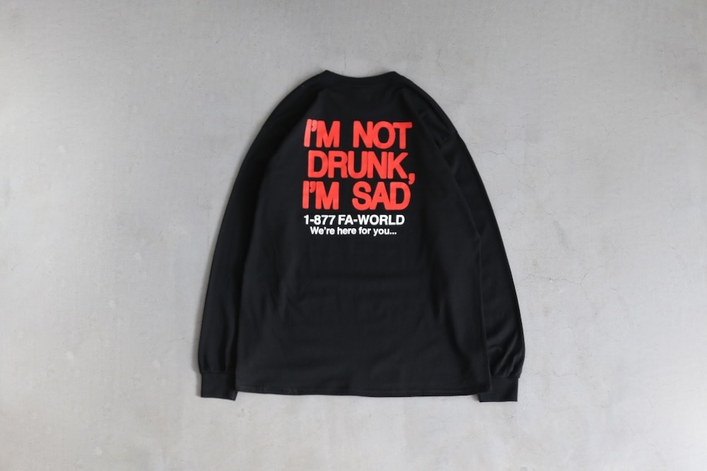 Fucking Awesome (եå󡡥) "Drunk and Sad Long Sleeve Tee"