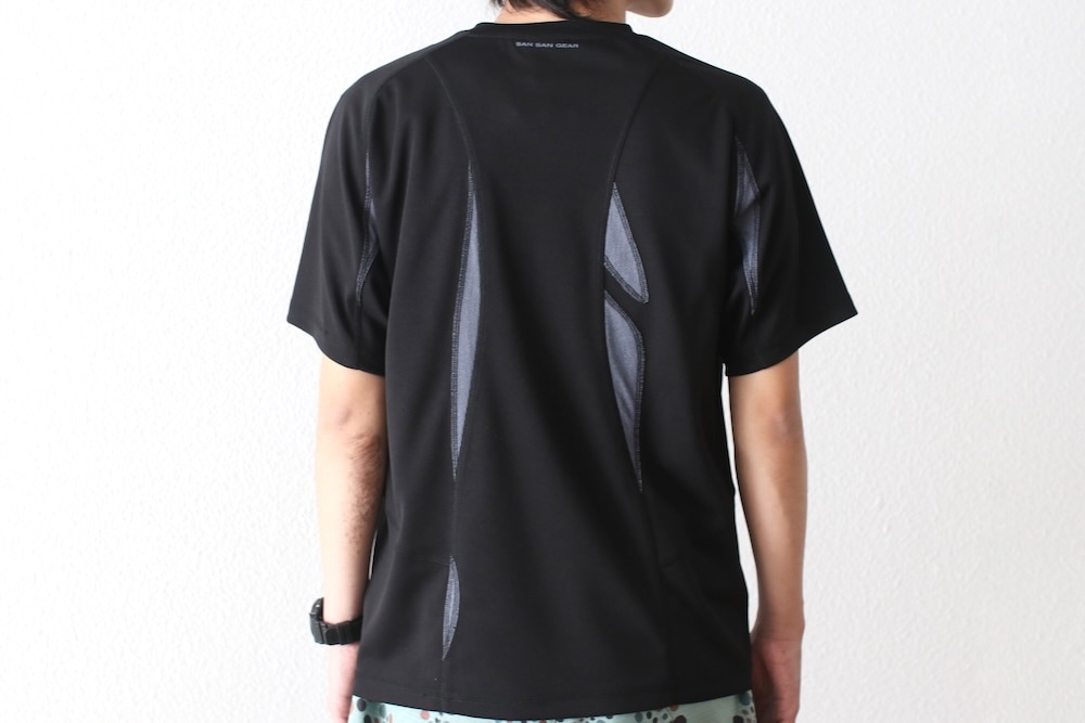 Tシャツ・カットソー SAN SAN GEAR FLOWING PANEL T-SHIRT 5SA242 SAN SAN GEAR - 【25SS】フローイング パネル Tシャツ / FLOWING