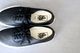 VANS(������) "Authentic LEATHER BLACK/TRUE WHITE"