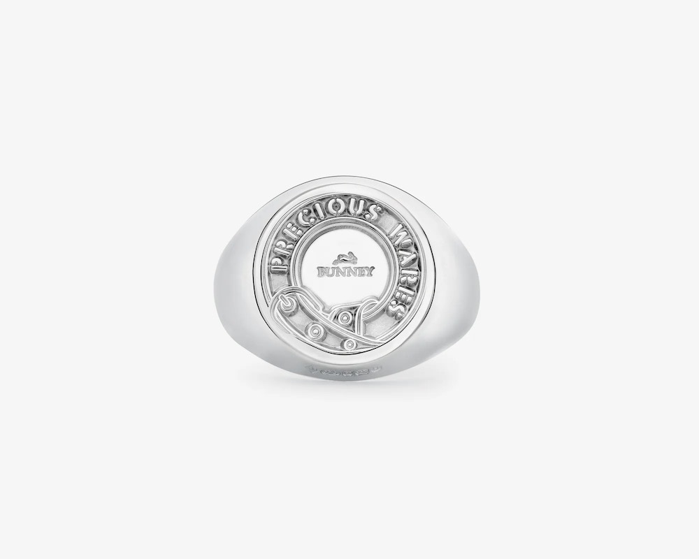 BUNNEY(�Хˡ�) "Precious Wares Heavy Signet Ring 925 Silver"