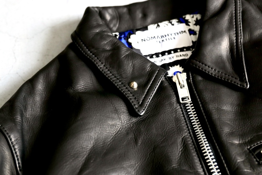 NOMARHYTHM TEXTILE (�Ρ��ޥꥺ��ƥ���������)��Hand Dyed Studded Riders Jacket��