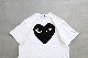 �κ����١�PLAY COMME des GARCONS(�ץ쥤 ���� �� ����륽��) "T-SHIRT LOGO PRINT BLACK HEART - AX-T070-051 -"