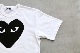 �κ����١�PLAY COMME des GARCONS(�ץ쥤 ���� �� ����륽��) "T-SHIRT LOGO PRINT BLACK HEART - AX-T070-051 -"