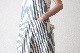 [10% > 15%OFF] ��WOMEN'S�� ts(s) (�ƥ�����������) "Foldable Apron Dress - Block Stripe Print Cotton Twill Cloth"
