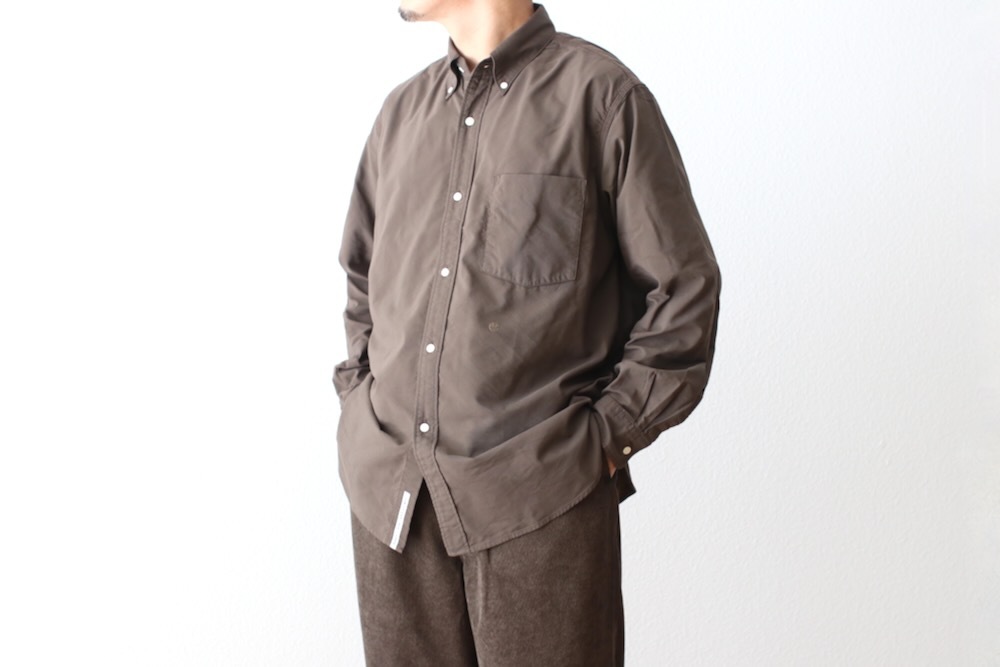 nanamica ボタンダウンワイドシャツ ナイロン混 nanamica / Button Down Wind Shirt