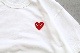 ��unisex��PLAY COMME des GARCONS(�ץ쥤 ���� �� ����륽��) "T-SHIRT RED EMBLEM RED HEART - AX-T108-051 -"