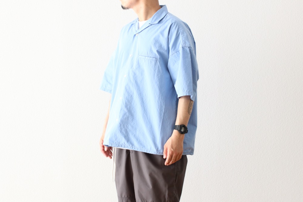 ��EXCLUSIVE / limited��nanamica(�ʥʥߥ�) "Open Collar S/S Shirt"