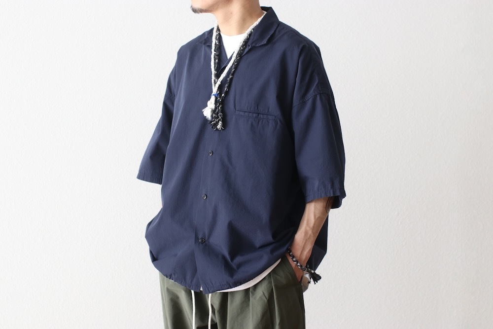��EXCLUSIVE / limited��nanamica(�ʥʥߥ�) "Open Collar S/S Shirt"