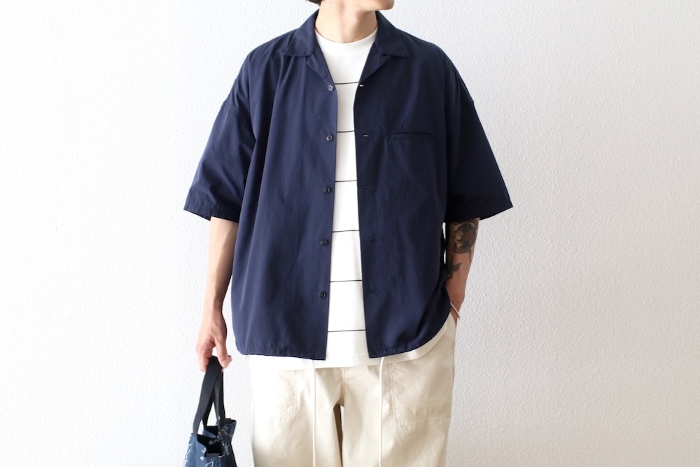 [15%OFF] ��EXCLUSIVE / limited��nanamica(�ʥʥߥ�) "Open Collar S/S Shirt"