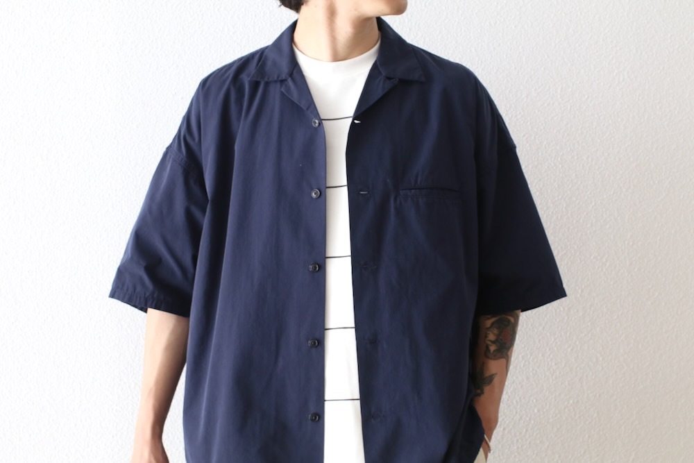 [15%OFF] ��EXCLUSIVE / limited��nanamica(�ʥʥߥ�) "Open Collar S/S Shirt"