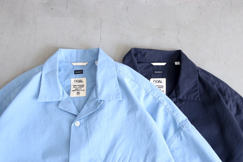 ��EXCLUSIVE / limited��nanamica(�ʥʥߥ�) "Open Collar S/S Shirt"