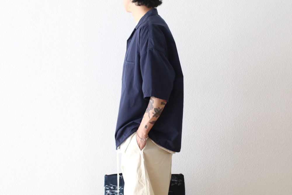 [15%OFF] ��EXCLUSIVE / limited��nanamica(�ʥʥߥ�) "Open Collar S/S Shirt"