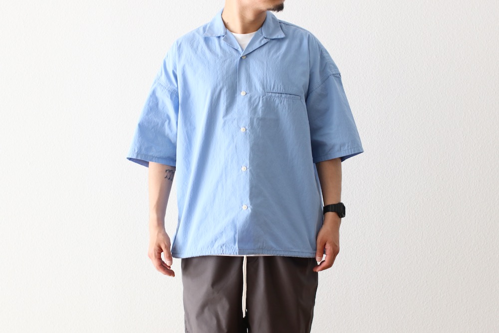 ��EXCLUSIVE / limited��nanamica(�ʥʥߥ�) "Open Collar S/S Shirt"
